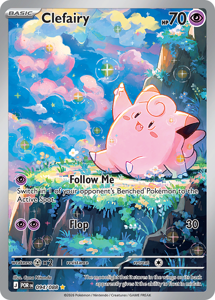 Cona Nitanda's Clefairy Illustration Rare Is Only Half of a Painting