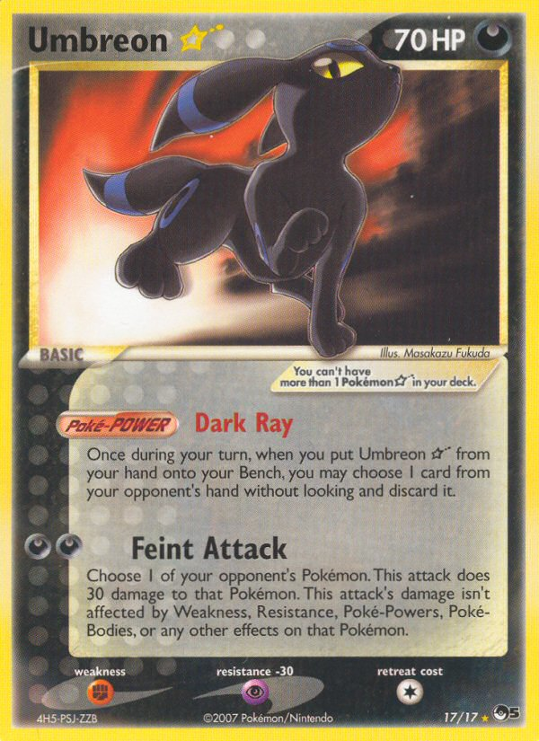 Umbreon Gold Star by Masakazu Fukuda