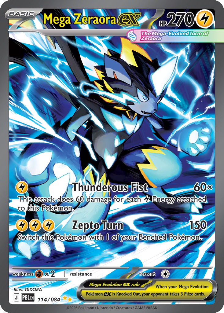 GIDORA's Mega Zeraora ex Is the Special Illustration Rare Pitch Black Fans Overlooked